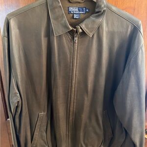 Polo by Ralph Lauren Men's Brown Leather Jacket